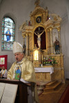  MSZA ŚW ODUSTOWA KU CZCI ŚW ROCHA ODPRAWIŁ KS. BISKUP ZDZISŁAW FORTUNIAK W 40 ROCZNICĘ SAKRY BISKUPIEJ 
