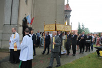  MSZA ŚW ODUSTOWA KU CZCI ŚW ROCHA ODPRAWIŁ KS. BISKUP ZDZISŁAW FORTUNIAK W 40 ROCZNICĘ SAKRY BISKUPIEJ 