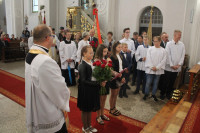  MSZA ŚW ODUSTOWA KU CZCI ŚW ROCHA ODPRAWIŁ KS. BISKUP ZDZISŁAW FORTUNIAK W 40 ROCZNICĘ SAKRY BISKUPIEJ 