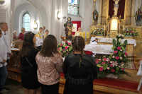  MSZA ŚW ODUSTOWA KU CZCI ŚW ROCHA ODPRAWIŁ KS. BISKUP ZDZISŁAW FORTUNIAK W 40 ROCZNICĘ SAKRY BISKUPIEJ 