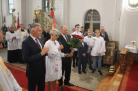  MSZA ŚW ODUSTOWA KU CZCI ŚW ROCHA ODPRAWIŁ KS. BISKUP ZDZISŁAW FORTUNIAK W 40 ROCZNICĘ SAKRY BISKUPIEJ 