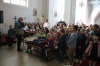  GOŚCINNIE PODCZAS MSZY ŚW ODWIEDZIŁ NAS p. WOJTEK SZOLKA OPOWIADAJĄC O SWOIM POBYCIE W CZADZIE 