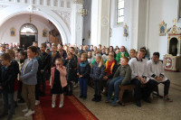  GOŚCINNIE PODCZAS MSZY ŚW ODWIEDZIŁ NAS p. WOJTEK SZOLKA OPOWIADAJĄC O SWOIM POBYCIE W CZADZIE 