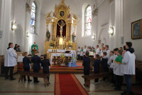  DZIŚ PODCZAS MSZY ŚW NASTOPIŁO UROCZYSTE PRZYJĘCIE MINISTRANTÓW 