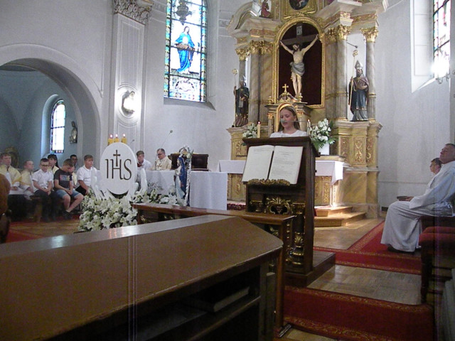 MSZA ŚW ROCZNICOWA I KOMUNI ŚW